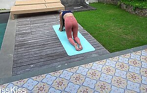 Kriss kiss, a guy with a huge dick fucked his stepsister after yoga while parents are not at home