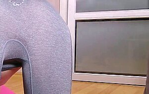 Anika spring, he couldn't resist my yoga pants and pumped my pussy full of cum!