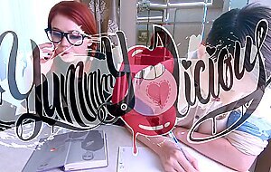 Yummmylicious, dummy redhead schoolgirl prefers anal to study ｜ glasses cumshot ｜ ass to mouth