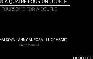 Anny aurora, mia malkova, lucy heart, foursome for a couple