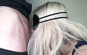 Sex associates, blindfolded dumb friend's wife tricked into sucking my dick and swallowing cum with the taste game.
