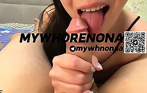 Mywhorenona, the wife excited her with naughty talk and told her to fuck her tight pussy deeply, homemade