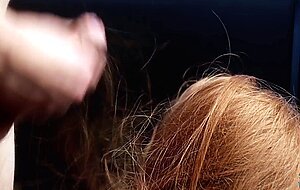 Sasha foxgirl, hairjob while redhead playing video game