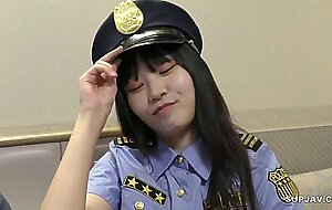 Police mio-chan cums with fans!