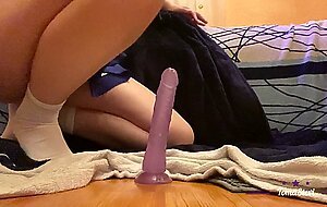Tomastevi, teen schoolgirl masturbates herself and gets an orgasm