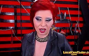 Seductive Red Head Dom Milf Smoking On Cam In Boots
