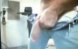 Huge hung dad with huge flaccid cock