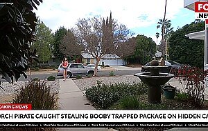 Harmony wonder is a porch pirate that gets caught red handed!