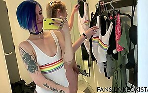 Keokistar, i sucked her dick in the dressing room risky sex with tranny