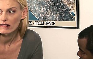Darryl hanah, blonde milf gets fucked by a bbc in the office