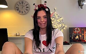 Eva soda, nymphomaniac eva soda jerked off with her legs on new year's eve and stained her feet in cum